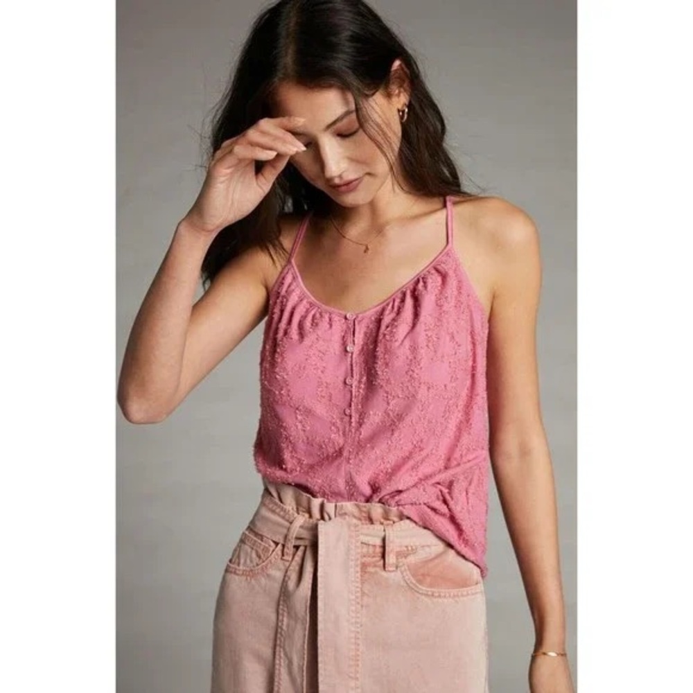 Anthropologie Mauve Lace Camisole